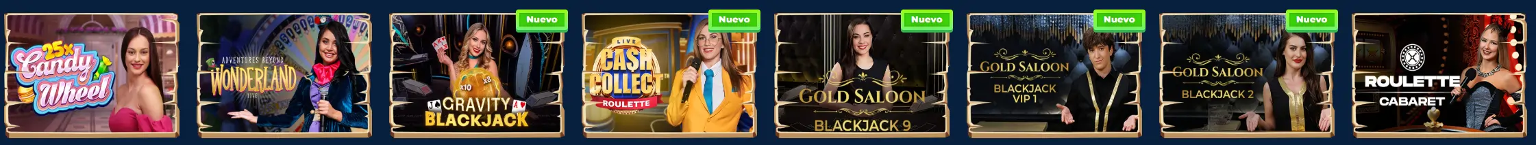 Wazamba Casino juegos en vivo de blackjack y ruleta